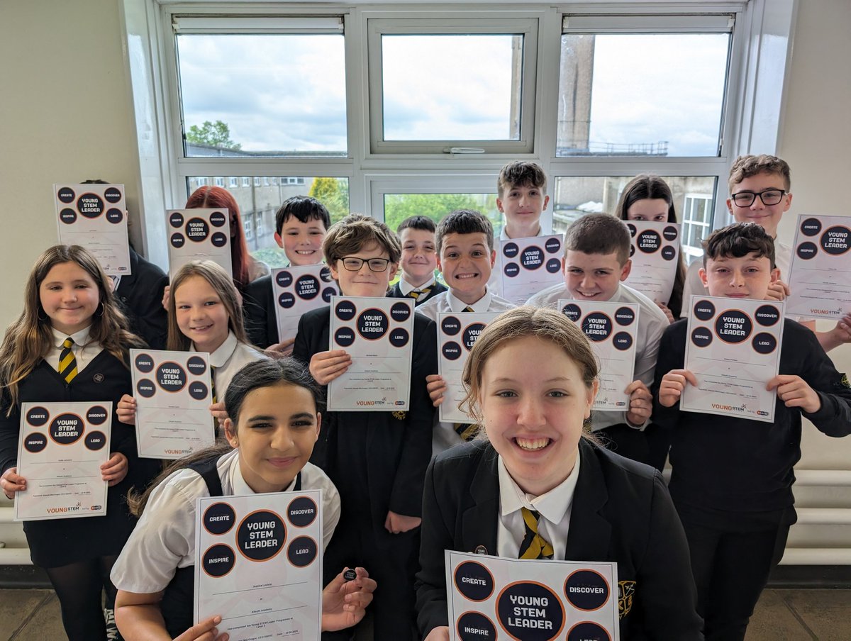 Squad goals!

Our wonderful S1 STEM class received their Young STEM Leader 3 awards today 🎉

Keep up all the hard work in S2! 

<a href="/YoungSTEMLeader/">Young STEM Leader</a> 
<a href="/KilsythAcademy/">Kilsyth Academy</a>
