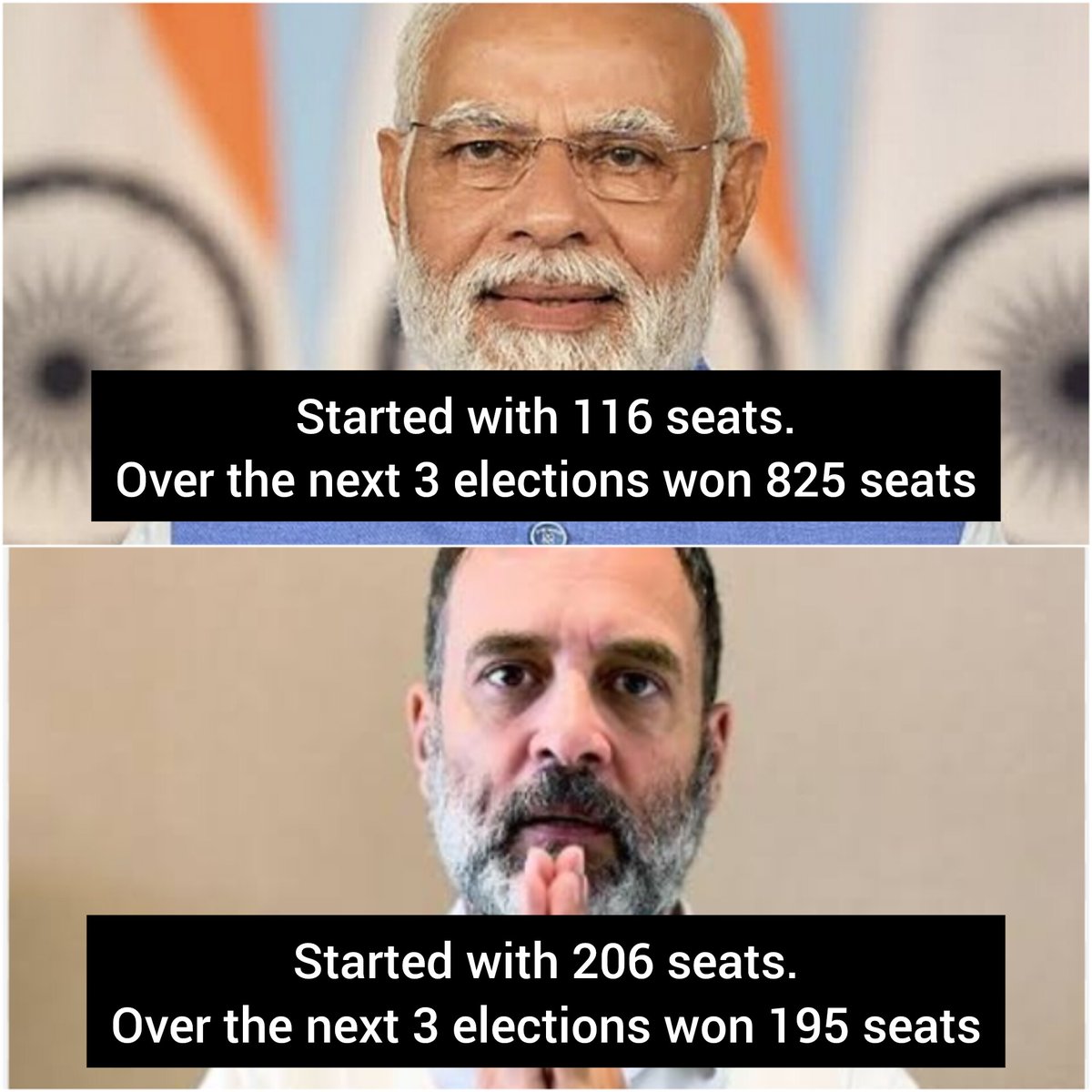 total_woke_'s tweet photo. #RahulGandhi is a bigger politician than #Modi - Rahul Gandhi https://t.co/Dkft459ady