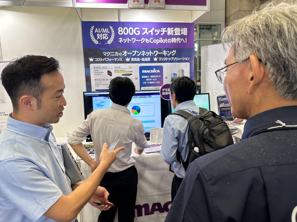 AvizNews's tweet image. Get a Glimpse of Interop Tokyo 2024! Stop by our booth to see why Network Copilot™ is attracting so much attention! 
AI for Networks. Networks for AI.
#InteropTokyo #NetworkCopilot #InnovationGalaxy