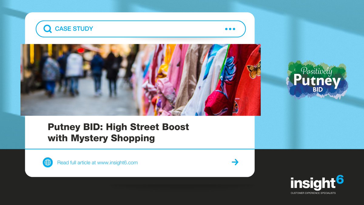 🛍️ Please retweet! We're proud of <a href="/putney_bid/">Positively Putney</a> and its commitment to #CX success. Learn how #PositivelyPutney boosted business engagement with mystery shopping: bit.ly/3KrBIvj.