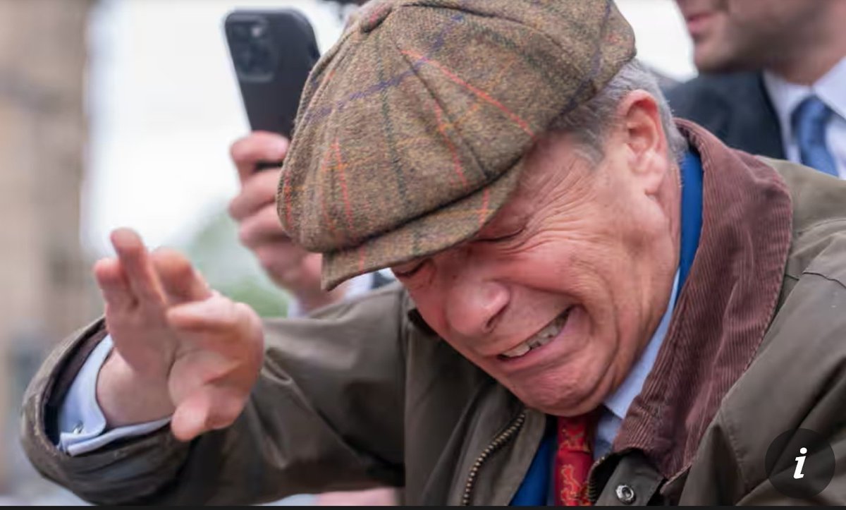 Oh look, a picture of Nigel Farage doing an impression of me when I see Nigel Farage.