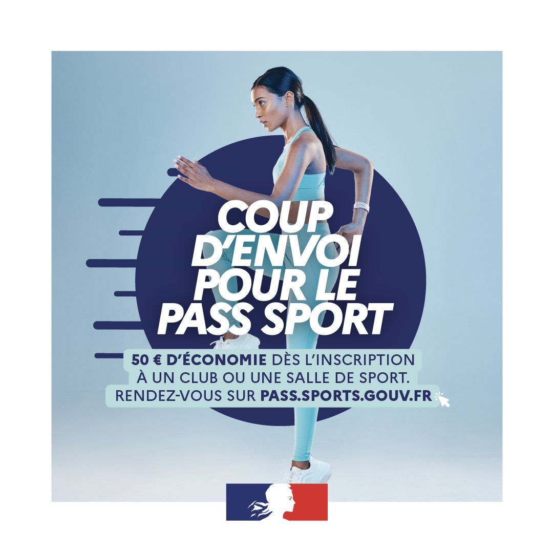 Le #PassSport est de retour pour la saison 2024/25 !
Les bénéficiaires du dispositif peuvent activer et utiliser leur pass pour bénéficier de 50€ d’économies sur leur inscription à un club #FFBaD.

Infos ➡️ ffbad.org/actualites/act…

<a href="/Sports_gouv/">Ministère des Sports 🇫🇷</a>