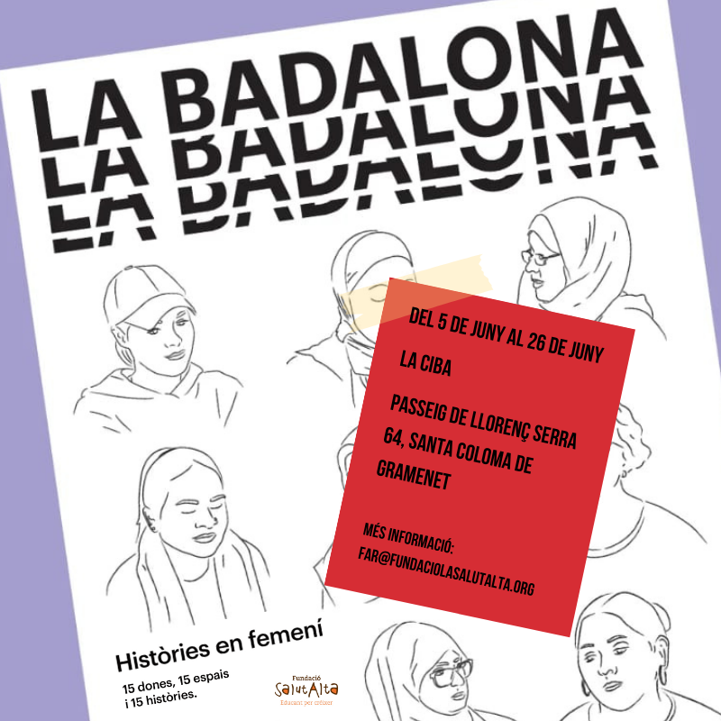 lasalutalta's tweet photo. "La Badalona, històries en femení" ha arribat a La CIBA!  El projecte de disseny social nascut de la col·laboració entre un grup de dones del projecte FAR i la dissenyadora gràfica Clara Faner es pot visitar fins al pròxim 26 de juny!
Més informació 👇https://t.co/Q4VSFTQole https://t.co/dLeRqAi2ZR