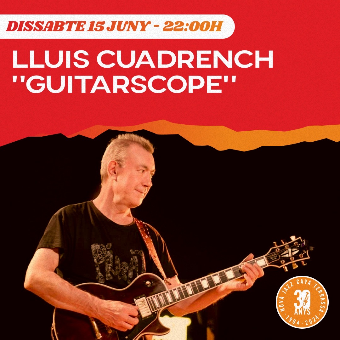 CONCERT PRESENTACIÓ ÀLBUM‼️
Aquest dissabte 15/juny/24 <a href="/lluiscuadrench/">BGD</a> presenta el seu nou àlbum “Guitarscope” a la @novajazzcava
A “Guitarscope” hi participen més de 25 músics que són habituals en les seves actuacions en directe, com Pablo Posa, Daniel Levy, Dick Them...