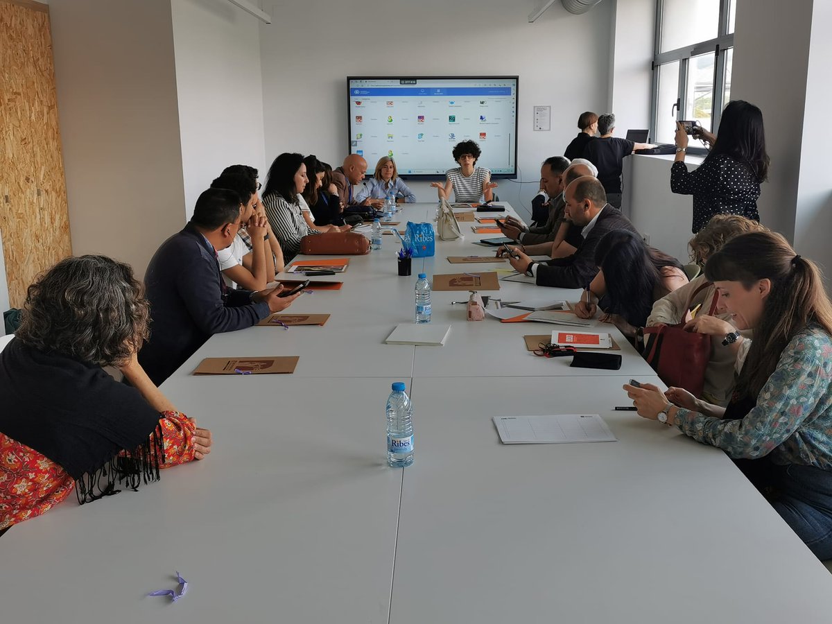 MedCities's tweet photo. 2⃣nd day for #LaserMed2024 participants (representatives from @Agadir
,#Zarqa,#ZghartaEhden,#AsSalt). They discover @la_ciba in @scgramenet, a resource space for women, innovation & feminist economics. The #lasermedcommunity continues exchanging about local economic development. https://t.co/a9Npjw64hM