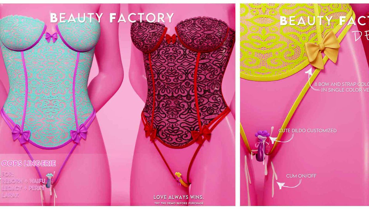 MediaSL1's tweet image. Beauty Factory. Oops Lingerie – NEW

 Beauty Factory

BF. Oops Lingerie x faMeshedX ♥

WEBSITETELEPORT

 Beauty Factory – SHOP

Social networks, Teleport Shop and Marketplace #BeautyFactory #bestsecondlife #NewSL #Secondlife #secondlifefashion #SL
media-sl.com/2024/06/12/bea…