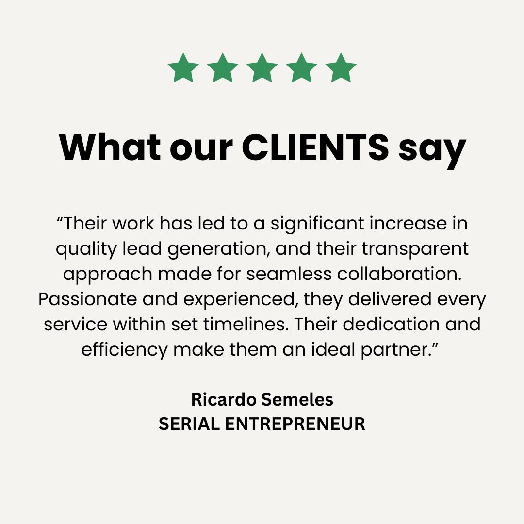 kadimagrow's tweet photo. Behind every success is a story worth sharing, right? This is what Ricardo had to say about his journey with us 🌟

#ClientPerspective #DigitalAgencySuccess #ClientSpotlight #AgencyPride https://t.co/UqJpPzvqPe