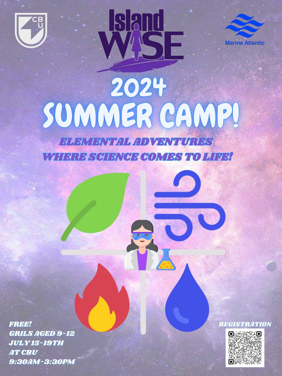 Register for our 2024 Summer Camp by scanning the QR code or clicking this link!👩‍🔬🧪 eventbrite.com/e/island-wise-…