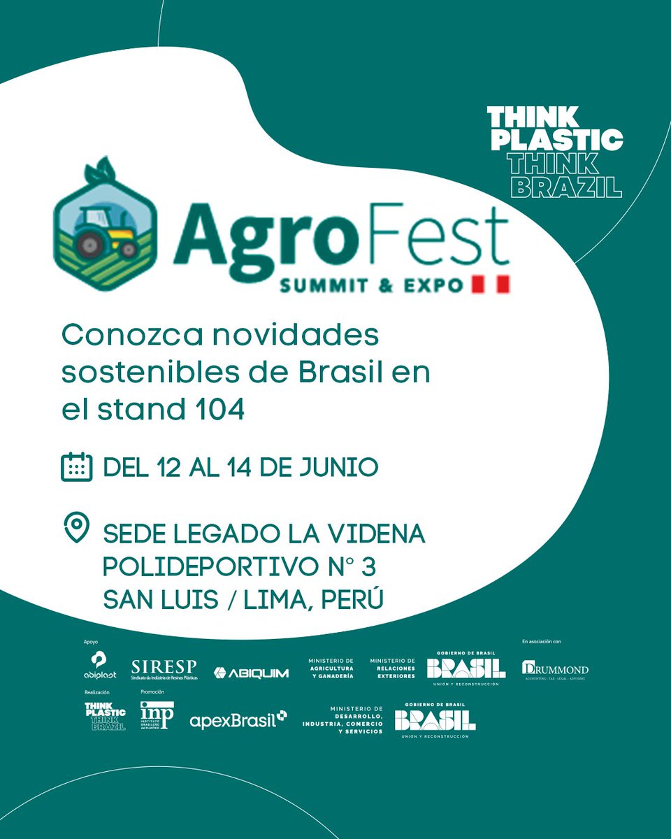 A Rafitec estará na feira AgroFest Peru 2024, estande 104, apresentando as diversas soluções  em plásticos para agrobusiness de seu portfólio. A empresa tem o apoio Think Plastic Brazil, MAPA, MRE e ApexBrasil. Acompanhe tudo em nossas redes sociais! 🌎📱