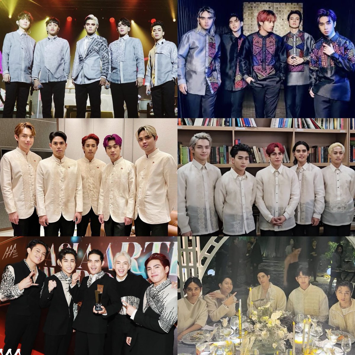 liyaforjdd's tweet photo. I guess I'll always be too soft when I see them wearing these kinds of outfits. Ah, our proud Filipino boys!😭🇵🇭

SB19 Takes FashionAndFood
@SB19Official #SB19
#SB19atTheMEGABall2024 https://t.co/GHAkK71ZmI