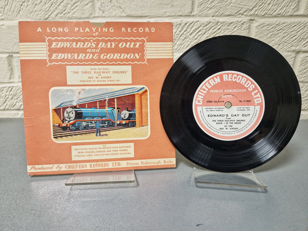 HarperCollinsUK's tweet photo. For fans of Thomas the Tank it's Rev. W. Awdry's birthday on 15th of June, so we are sharing some of the items we hold in the archive relating to his popular series of children's books, The Railway Series. We have books, jigsaw puzzles, maps of Sodor, and even vinyls! #HCArchive https://t.co/V5V4NTVk4E