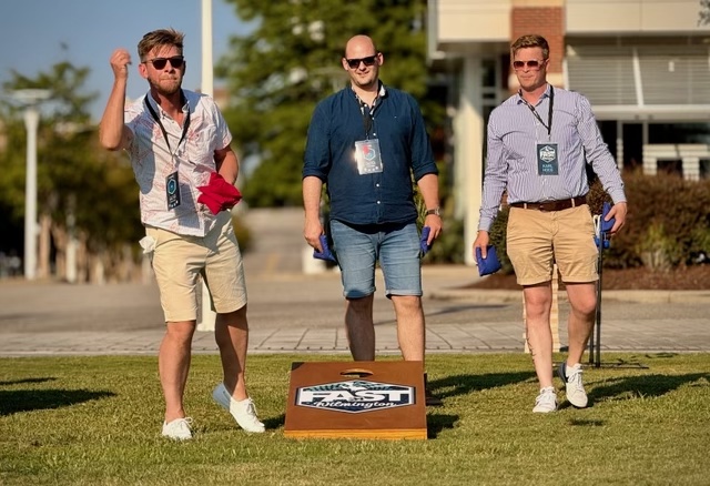 FlightBridgeED's tweet photo. 🎉🌟 We wrapped up Tuesday with a fun night on the event lawn! Good times with good friends... and maybe a little friendly competition! 🏆 Thanks to everyone who joined us for an unforgettable evening! #FAST24 #FlightBridgeED
📸: Mark Mennie https://t.co/cmYVR2cVT3