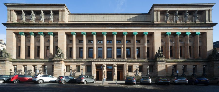 macinnes_neil's tweet photo. Worked here 20 years and not quite sure I'd really seen the impressiveness of this entrance - the facade of the former #StAndrewsHalls - entrance to what was #TheMitchellTheatre and #MoirHall and part of the 50ksqm complex that is #TheMitchellLibrary @GlasgowLib https://t.co/8QSakjMfuJ
