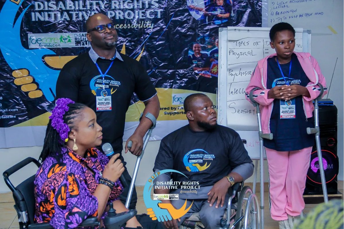 Faecare_org's tweet photo. For three days, advocates were trained on disability rights focused on issues of accessibility. As part of isability Rights Initiative Project Accessibility (DRIPA)  
#disabilityrights
#faecare4disabilityrights 
#accessibility
#dripa
#rivers
#faecare
#faecarefoundation https://t.co/BPo9AaG2di