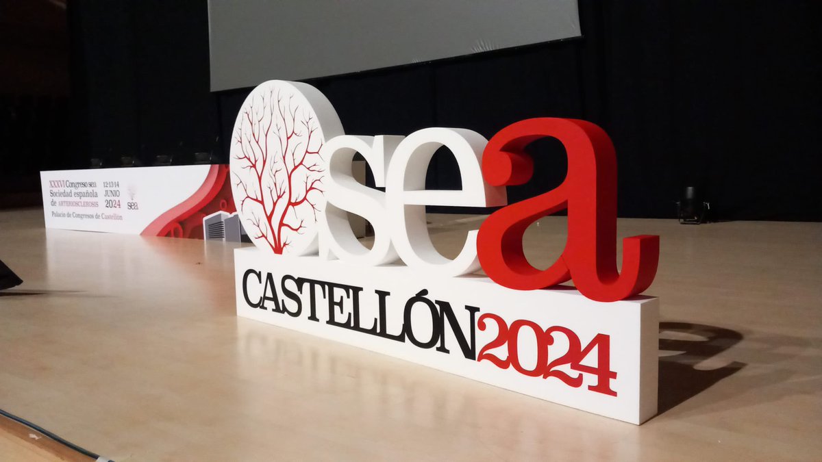 ana_apiecar's tweet photo. Todo listo ya en el Palacio de Congresos de @turcastellon para acoger el #36CongresoSEA de la @sea_es 

Cientos de compañeros de diferentes especialidades de toda🇪🇸 reunidos para actulizar conocimientos y dinámicas de manejo de nuestros pacientes mejorando su abordaje del #RCV 💔 https://t.co/hokyGa003T