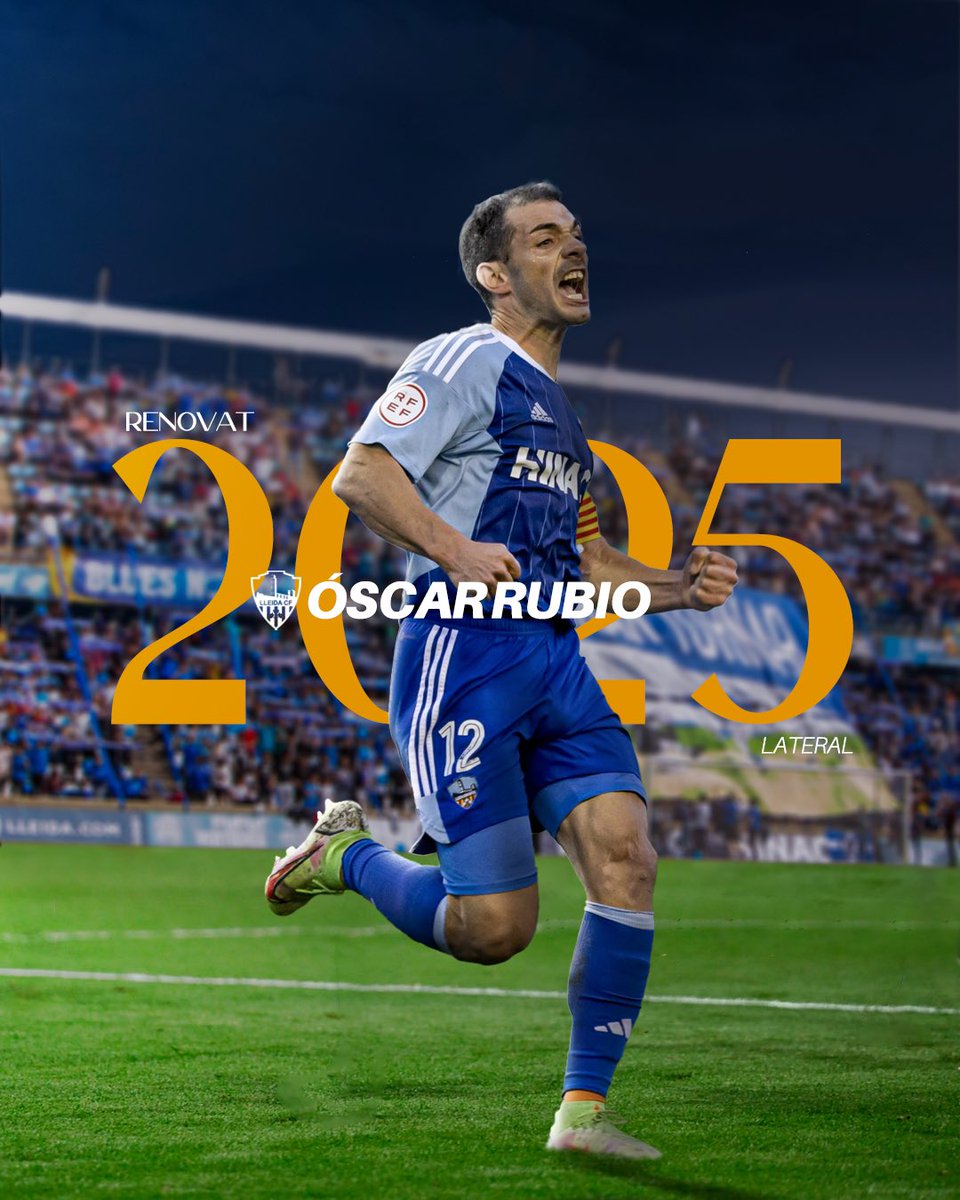 LleidaCF's tweet photo. Óscar Rubio, 2025 !!! 💙 https://t.co/lo3cF5ppxe