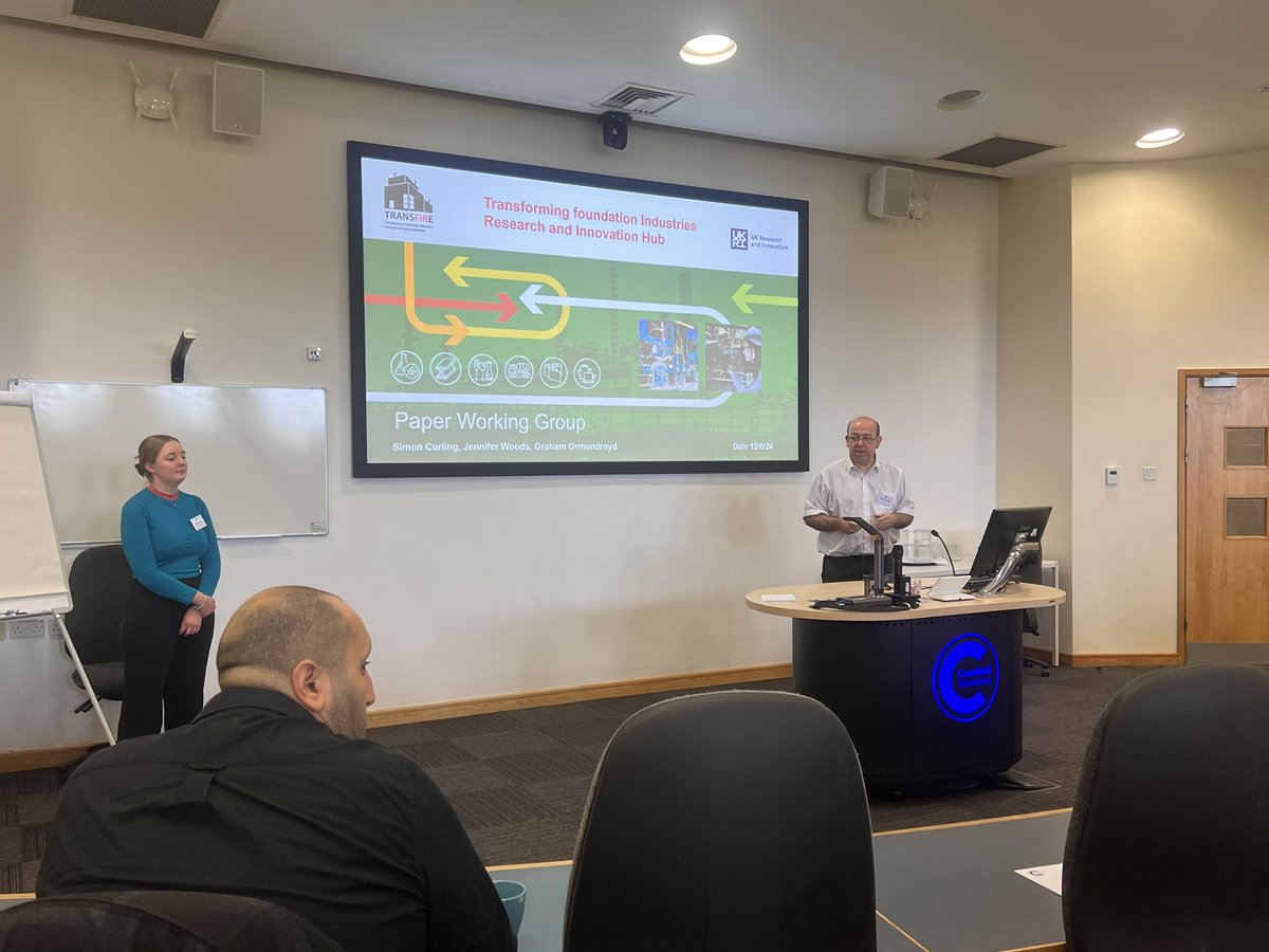 Today Simon Curling and PhD student Jenny Woods presented work on the use of pulp and paper at the #transFIRehub final conference #kess