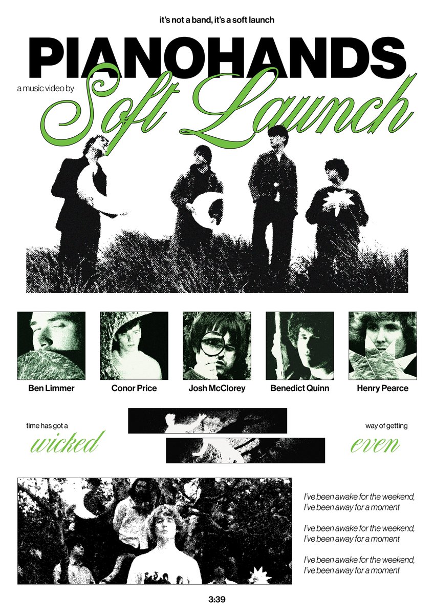 GUYS!! i made a <a href="/softlaunchmusic/">Soft Launch</a> poster for their piano hands music video!! 
i do not make posters often due to a shitton of school work but it turned out kind of cool i think?!?! 

(i couldnt decide between with or without texture so you're getting both hihi)