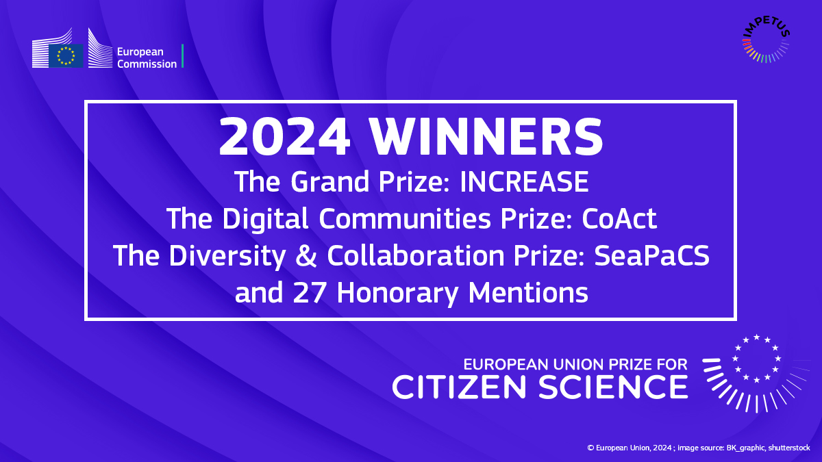 Ili_Ivanova's tweet image. Congratulations to this year's winners of the EU Prize for #CitizenScience! 🌟

The projects are great examples of citizen science. They enact change, expand knowledge &amp;amp; address challenges - all through the involvement of the people.

👉 europa.eu/!3bkW9M