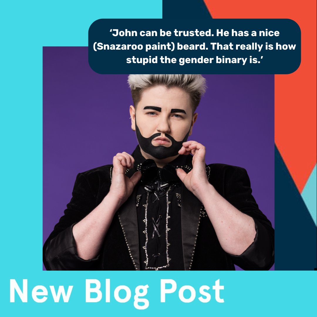 Mobius (@mobiustheatre) on Twitter photo New Blog Post! The second in our Pride Month blog series: stand-up comedian, writer and Drag King <a href="/JodieMitchell_/">Jodie Mitchell</a> on the gender binary and being John Travulva their Drag King alter-ego 🏳️🌈🏳️⚧️ bit.ly/3VCEfJz New Blog Post! The second in our Pride Month blog series: stand-up comedian, writer and Drag King <a href="/JodieMitchell_/">Jodie Mitchell</a> on the gender binary and being John Travulva their Drag King alter-ego 🏳️🌈🏳️⚧️ bit.ly/3VCEfJz