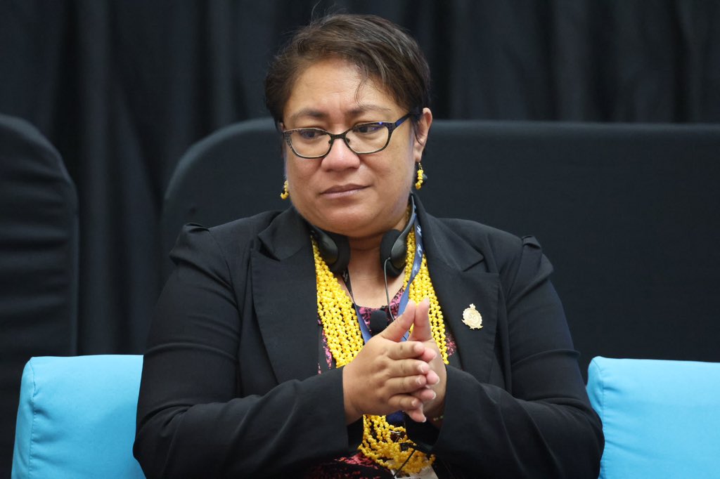ForumSEC's tweet photo. #PacificLeaders at #Festpac2024
 #RMI Culture and Internal Affairs Min.  Jess Gasper Jnr. and #Niue counterpart  Min. Sonya Talagi shared insights for closing gaps on #GenderEquality in the region at #Festpac high level talanoa with @spc_cps  and @PIDP_EWC
#GESI #PLGED https://t.co/wVlhg204Vj