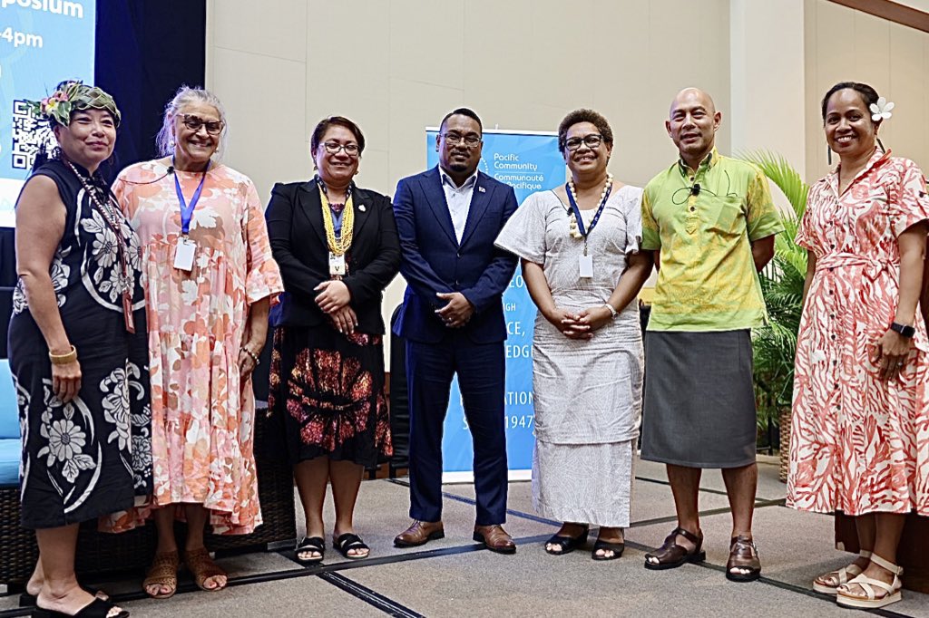 ForumSEC's tweet photo. #PacificLeaders at #Festpac2024
 #RMI Culture and Internal Affairs Min.  Jess Gasper Jnr. and #Niue counterpart  Min. Sonya Talagi shared insights for closing gaps on #GenderEquality in the region at #Festpac high level talanoa with @spc_cps  and @PIDP_EWC
#GESI #PLGED https://t.co/wVlhg204Vj