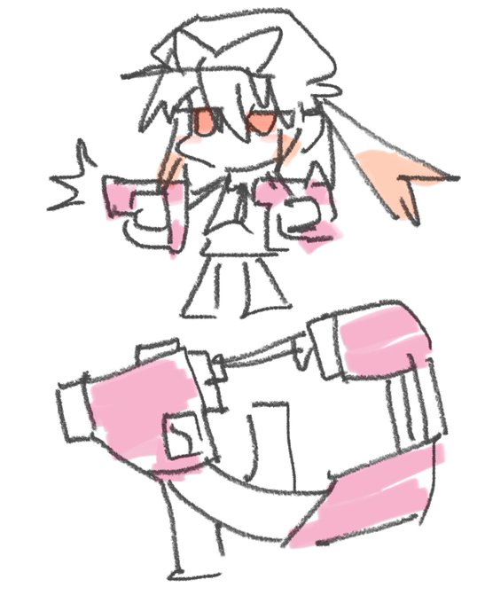 OC✂️🔫🔫
武装の描写もちゃんとしないとハサミアイコンの意味が伝わらない気がする✂️ 