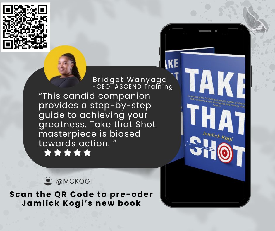 McKogi's tweet image. BREAKING NEWS Take that Shot is now available on pre-order.

Scan QR Code on the poster for more details.

#books #transformation #TakethatShot #author #readingculture #goodread