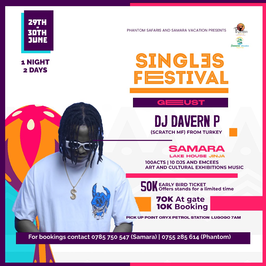 SAMARA VACATION (@samaravacation) on Twitter photo Grab your early bird ticket today at only 50k , comes with transport  to  the venue, 
Contact 0750691693 for more information  
#singlesfestival 
#teens Mwenda Rest in Peace Gashumba Thiefula Rita Grab your early bird ticket today at only 50k , comes with transport  to  the venue, 
Contact 0750691693 for more information  
#singlesfestival 
#teens Mwenda Rest in Peace Gashumba Thiefula Rita
