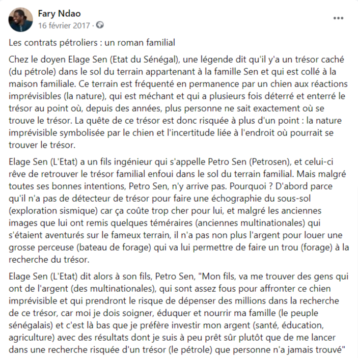 ndaofary's tweet image. Si vous voulez comprendre la part du Sénégal dans les contrats pétroliers, lisez et partagez ce texte svp👍🏿

En résumé, le Sénégal a plus de 50% des profits pétroliers via 3 sources: 

source 1: la part propre de l'Etat
source 2: la part de PETROSEN
source 3: les impôts et taxes