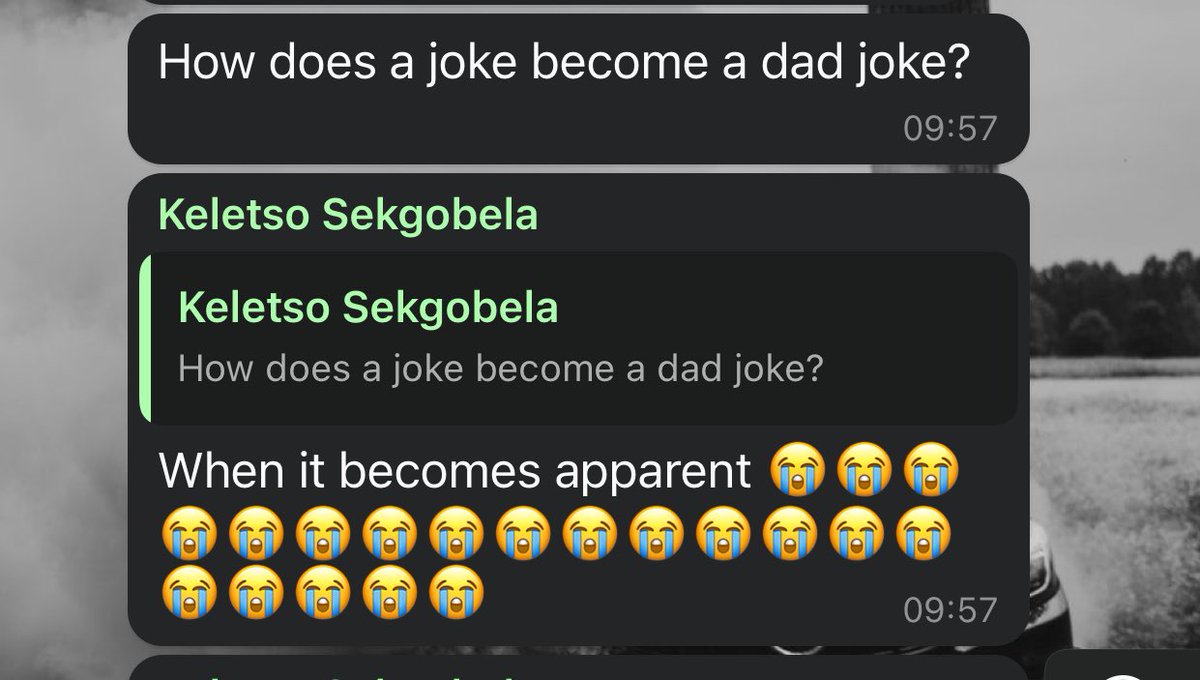 jaytshiyoyo's tweet photo. dad jokes, why? https://t.co/rEeXpkeJlK
