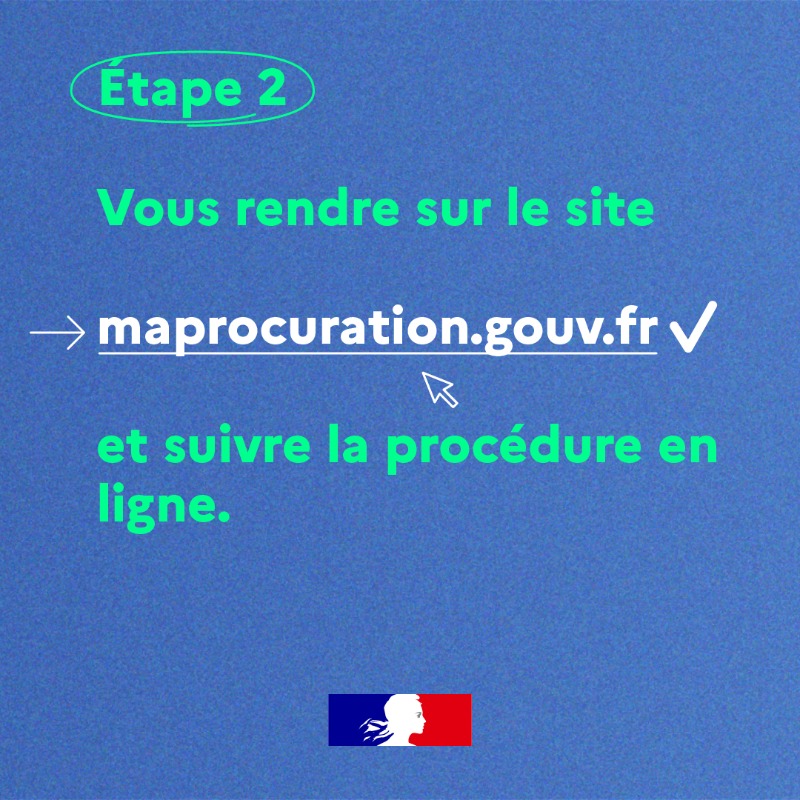 gouvernementFR's tweet photo. #Législatives2024 | Vous ne pouvez pas voter en personne ? 🗳️

👉 Voici 3 étapes simples pour réaliser sa procuration. 

Le 30 juin et le 7 juillet, #AllonsVoter ! 🇫🇷