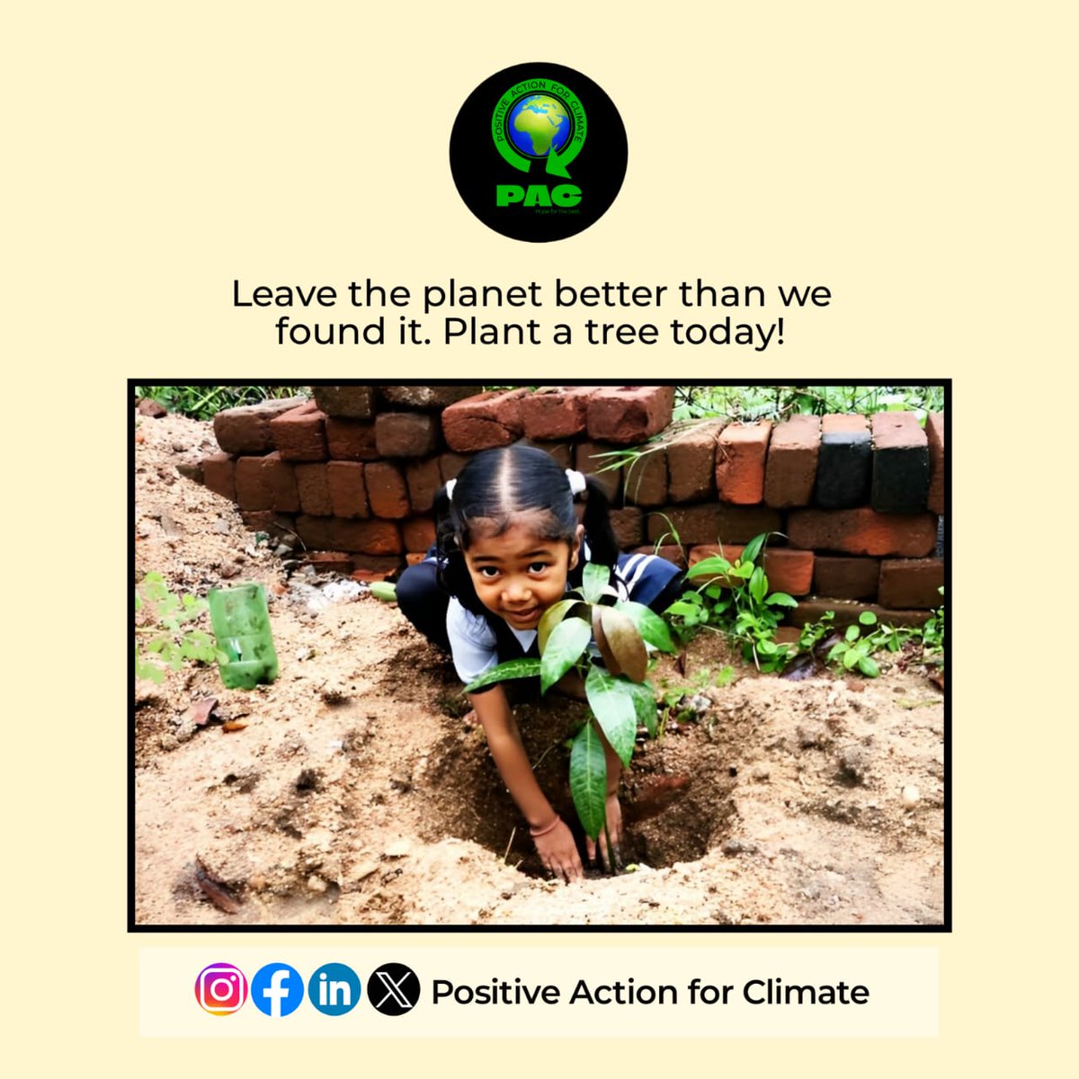 PA_Climate's tweet photo. Grow a greener future. Plant a tree today. Let's leave a legacy of life. Plant a tree with us today..
#Postiveactionforclimate #PAC #PACInfo #climate #climatechange #climateactionnow #climateaction #climatechangeisreal https://t.co/5lN9k8QLqk