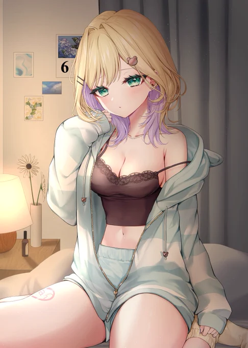 「…もう寝てまうん?」#963art 