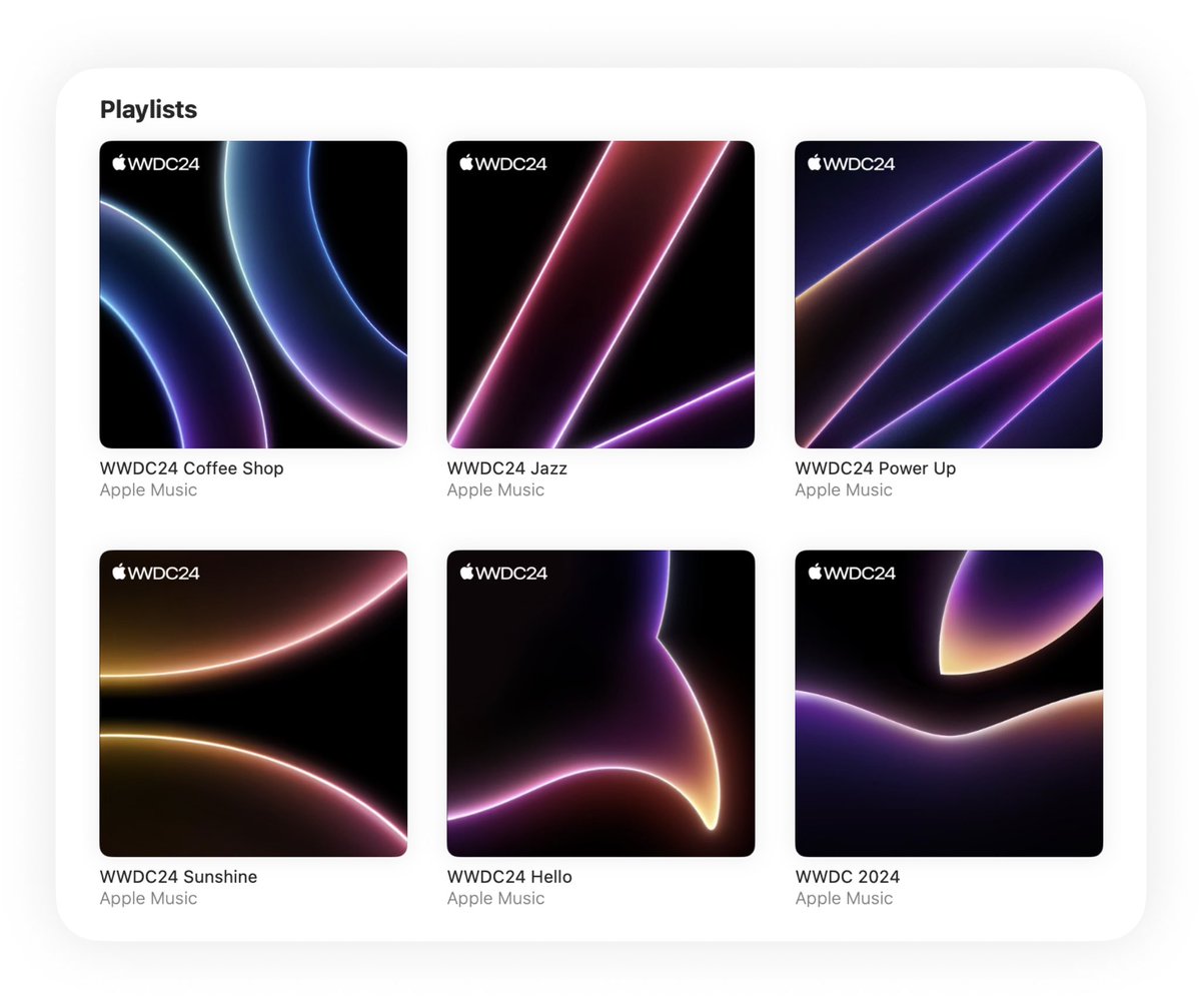 My every summer soundtrack:
WWDC24 edition 🍎🎧 #WWDC24