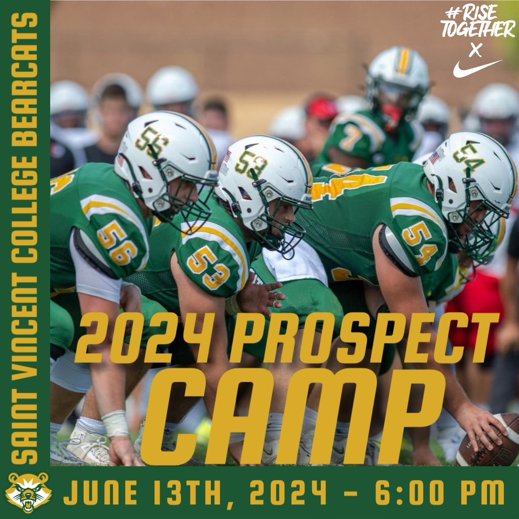 🚨Attention All Prospect Campers🚨

We are just one day away from the @SVC_Football prospect camp! Registration will remain open until midnight tonight. The cost for pre-registration is $50, while walk-ups will be $60.

For both pre-registered and walk-up participants, please