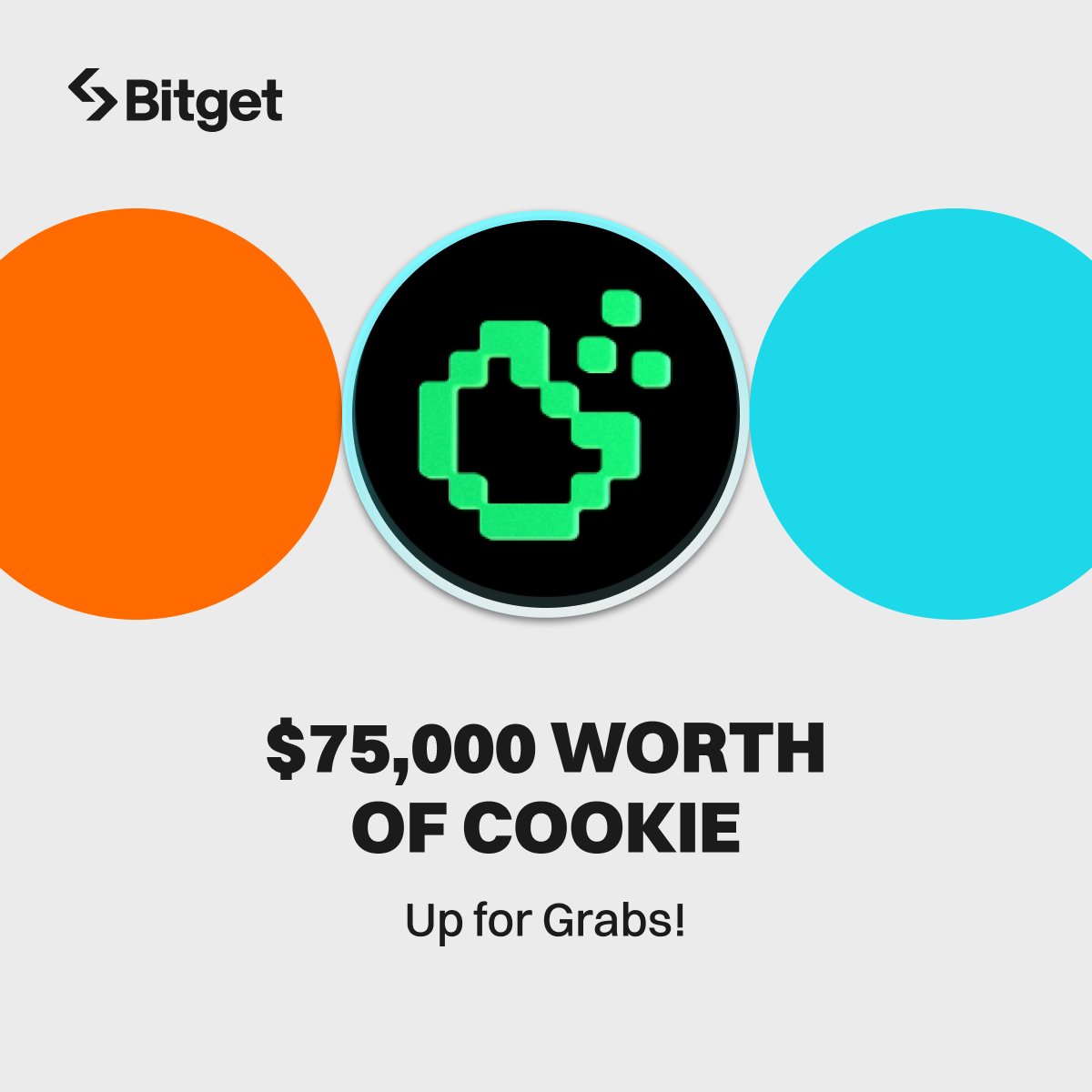 $75,000 worth of $COOKIE are up for grabs! 

🔥 Join now: bitget.com/support/articl…

#Bitget 🤝 $COOKIE Social Giveaway: win $25,000 worth of COOKIE
1️⃣ Follow <a href="/bitgetglobal/">Bitget</a> <a href="/Cookie3_com/">Cookie3 🍪</a> 
2️⃣ RT with #COOKIElistBitget &amp; tag friends
3️⃣ Fill out: forms.gle/4JiCDHdQjCernM…
🎁 1,000
