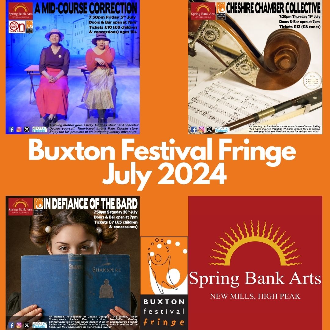 SpringBankArts's tweet photo. We are excited to be bringing you not one, not two but three amazing Buxton Festival Fringe events this year.
https://t.co/Lr5RP1UbIf
#springbankarts #newmills #visitnewmills #events #highpeak #derbyshire #livemusic #theatre #buxtonfestivalfringe @buxtonfringe https://t.co/Fzz6dCwVLG