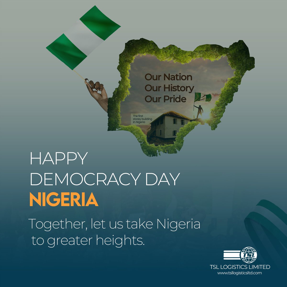 tsl_logistics's tweet photo. 🇳🇬 Happy Democracy Day!!!

#DemocracyDay #Nigeria https://t.co/I572uoPmtH
