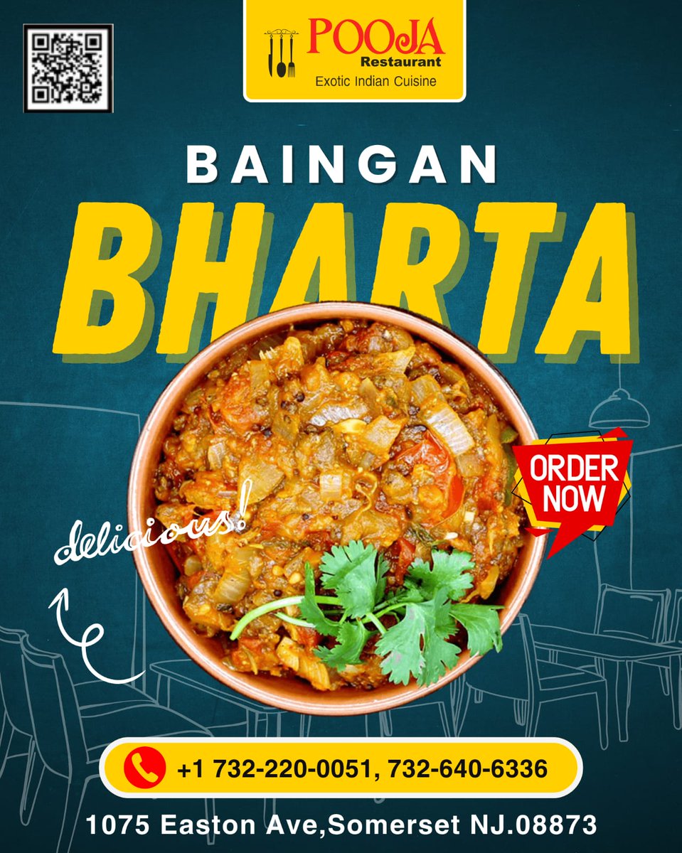 PoojaExoticnj's tweet photo. Enjoy the delicious Baingan Bharta at Pooja Exotic Indian Cuisine – roasted eggplant mixed with spices for a mouthwatering experience
.
https://t.co/8VxduBiaSr
.
Tags
#BaiganBharta #AuthenticIndianFood #PoojaExoticIndianCuisine #NewJersey #US #punjabirestaurantinnj #fooda https://t.co/KlMl6diflR