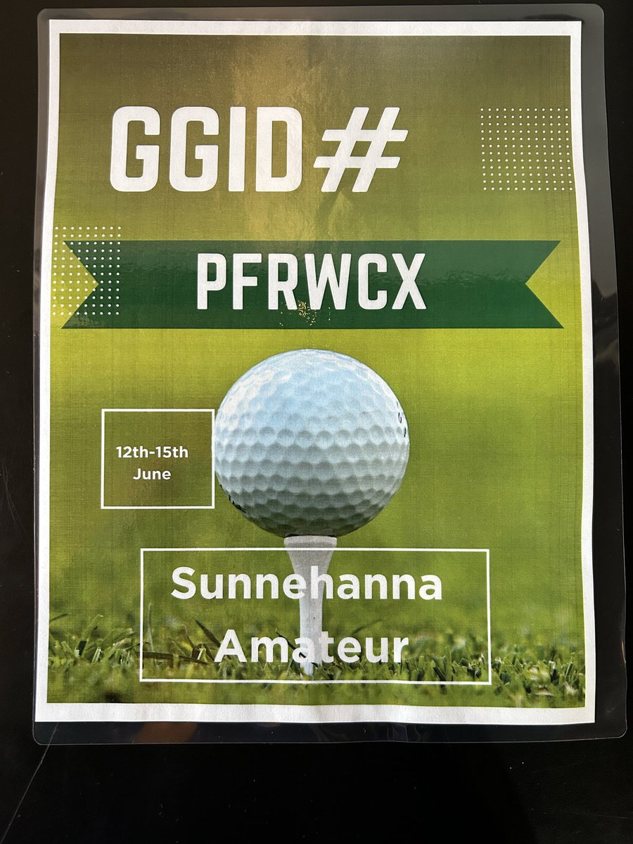 JohnKlinchock's tweet photo. Download Golf Genius and type in the GGiD # to follow your new favorite Amateur https://t.co/GolNct3Mqn