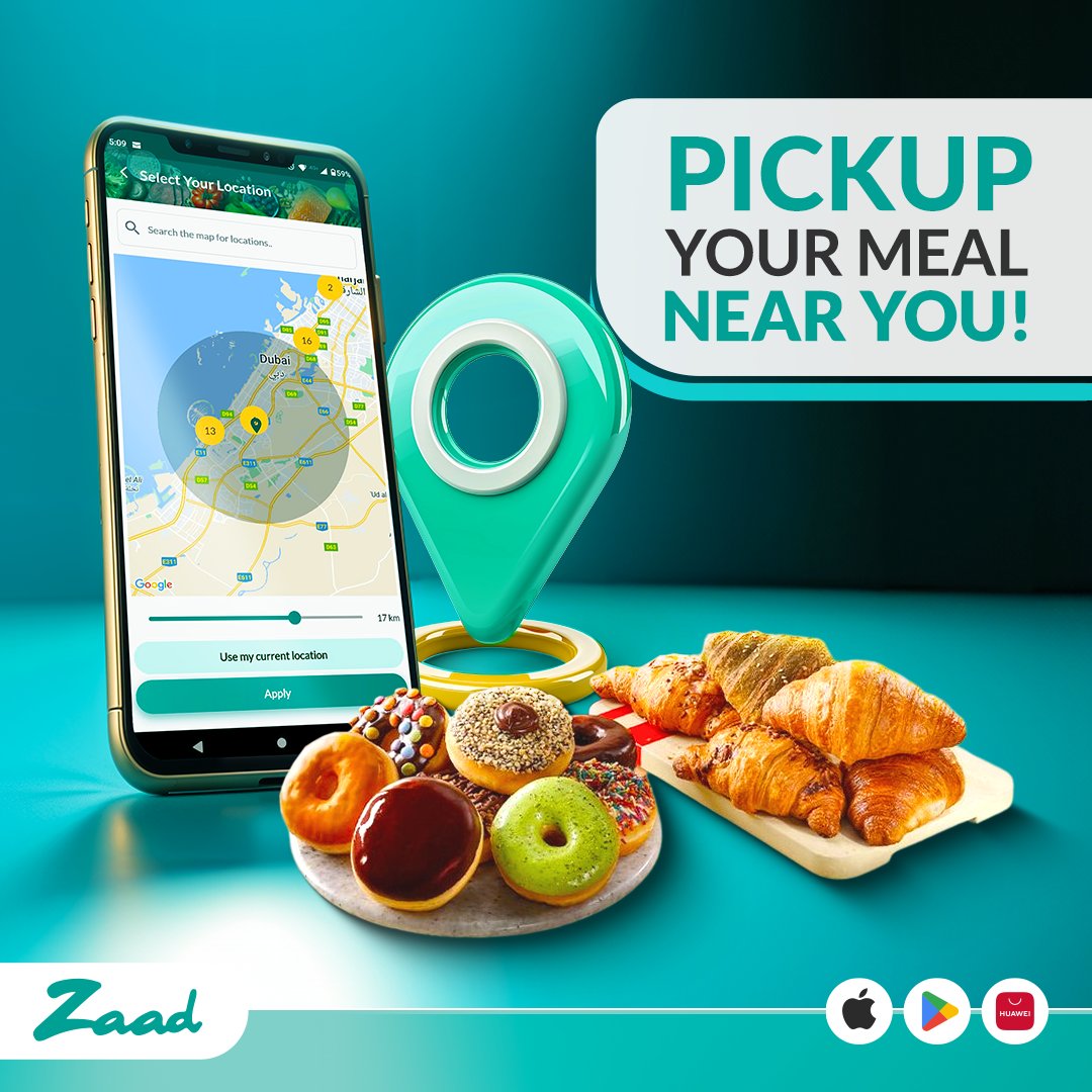 ZaadApp's tweet photo. Why travel to distant locations when you can utilize our map feature?

Download the app and your order close to you.

.
.
.
.
.
#Zaadapp #foodgasm #food #foodie #foodiesofinsta #dubaifoodies
#dubaieats #dubairestaurants #donuts #bakeries https://t.co/SJOTCVDWib