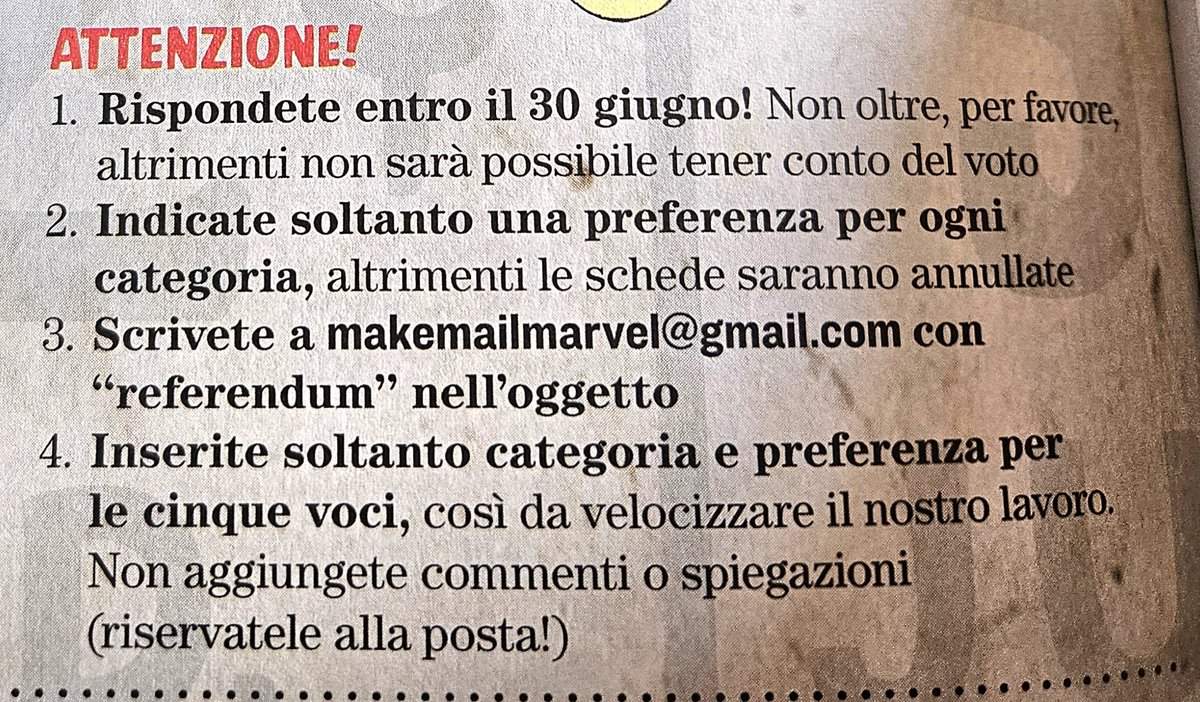 fantom9's tweet photo. Il terzo grande referendum dei #Supereroi! VOTATE VOTATE VOTATE nelle cinque categorie indicate qui sotto (ci sono anche i miei voti) 😅 💬 #fumetti #supereroiclassic @fabiolicarigaz https://t.co/ZDpeDQOCh7