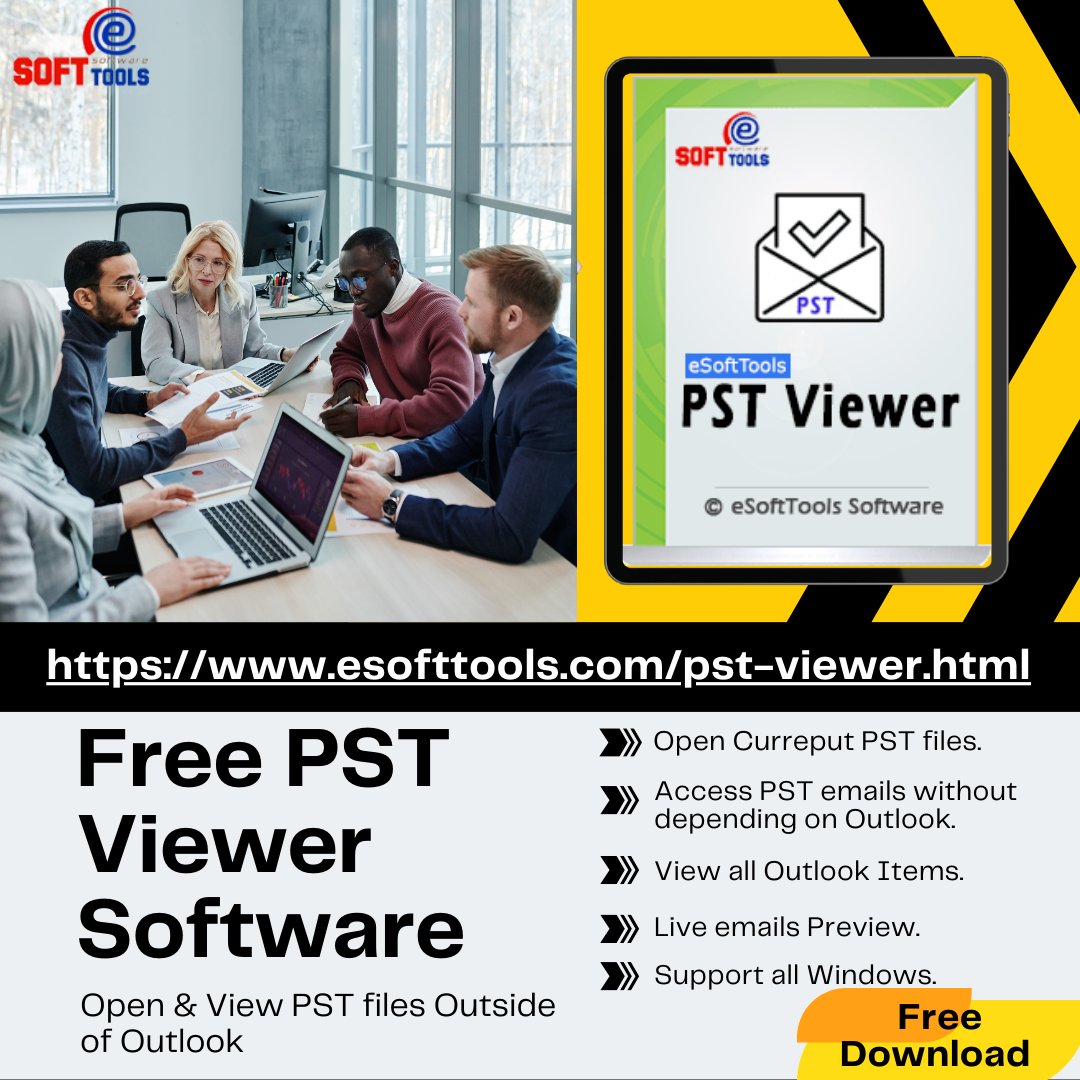 esofttools's tweet image. Best tool to view PST emails with all email details like:- Contacts, Calendar, Journal, etc. Download eSoftTools PST Viewer software and open PST email files without dependency on Outlook.
Visit here:- esofttools.com/pst-viewer.html
#bestfreepstviewer #outlookpstviewer #pstviewingtool
