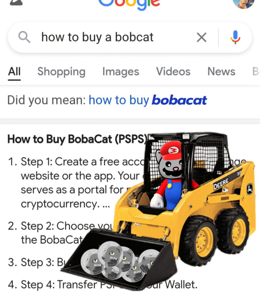 Boba_da_Queen's tweet photo. It's very hard nowadays to find info online for how to buy a bobcat... seems that #bobacat has taken over! 😂
$psps https://t.co/8dALhnIUTQ