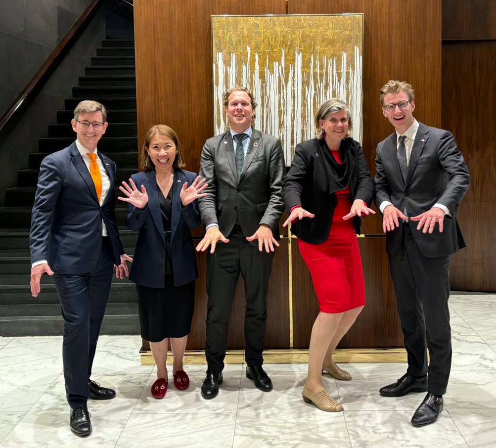 Great and impactful visit to the #Dushanbe international water conference with this amazing 🇳🇱 delegation, highlighting the urgency of global water challenges and the necessity to involve youth whilst developing sustainable solutions @MeikeVanGin <a href="/NicoSchermers/">Nico Schermers</a> <a href="/NLinKazakhstan/">Embassy of the Netherlands in Kazakhstan</a>