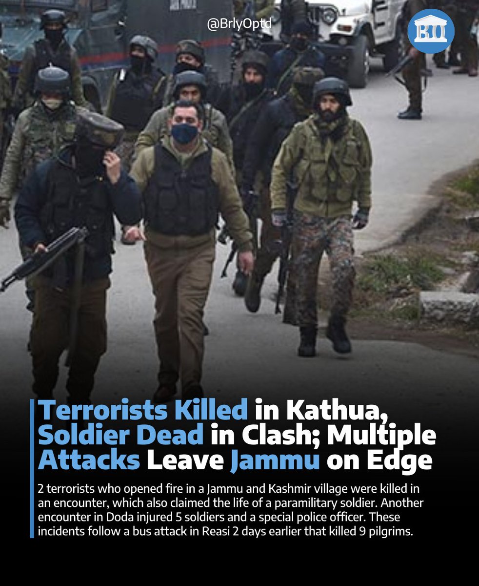 FullyOptd's tweet photo. Terrorists Killed in Kathua, Soldier Dead in Clash; Multiple Attacks Leave Jammu on Edge.
What are your thoughts on this?
#TerrorisAttack #Kashmir #Jammu #Kathua https://t.co/lHLLGfJaoQ