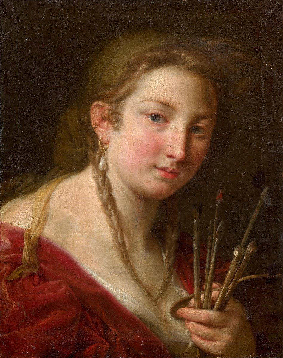 ColeccionMMoret's tweet photo. "Los cuadros son un misterio para la gente. Y hay a quien no le molesta el misterio, puede que no lo entiendan del todo y que les resulte hermético, pero también les resulta conmovedor."
Julian Schnabel

Pompeo #Batoni (Lucca 1708 - Roma 1787). Alegoría de la Pintura. @Artcurial https://t.co/LXxxoCa3S9