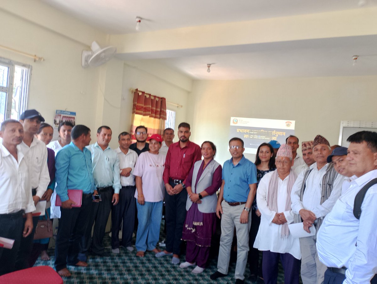 DinanathB's tweet photo. #DHM is expanding Impact Based Forecasting pilot in in Western #Nepal in collaboration with local governments.
The #IBF will improve #earlywarningsystem to achieve #early_warning_for_all (#E4All) in Nepal. 
Local governments are key to success. https://t.co/vA3BK36qE6