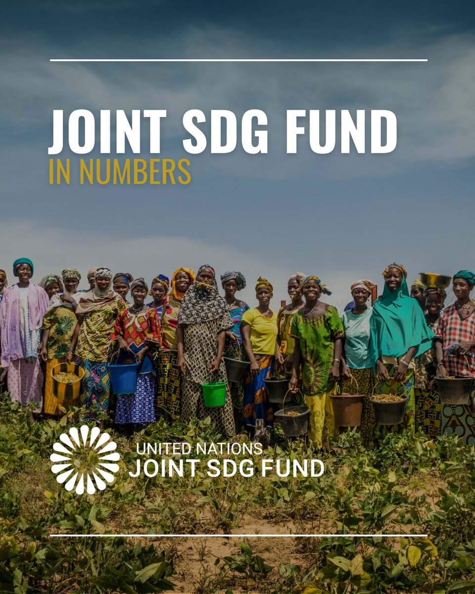 JointSDGFund's tweet image. Celebrating incredible milestones achieved through collaborative @UN efforts! 🎉

$18 was raised for every $1 committed by the Fund, unlocking $4.96B of financing for the SDGs and supporting 197M people with access to social services.

For latest insights: annualreport.jointsdgfund.org/2023-propellin…